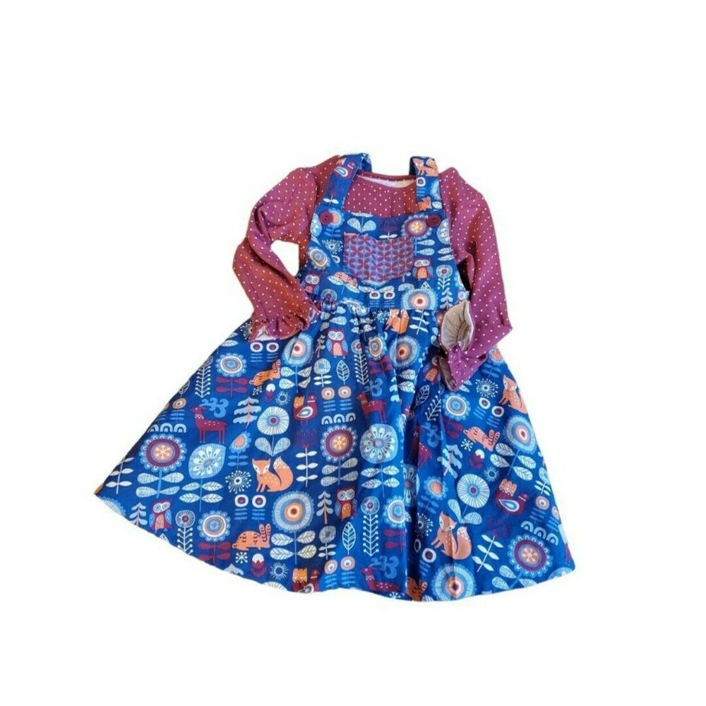 Eleanor Rose Janie Jumper Pinafore And Longsleeve 4/5